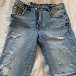 Zara long shorts with rips